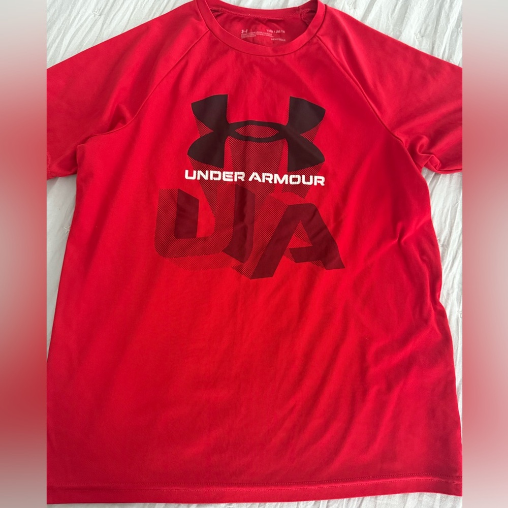 Under Armour Red and Black Performance Tee